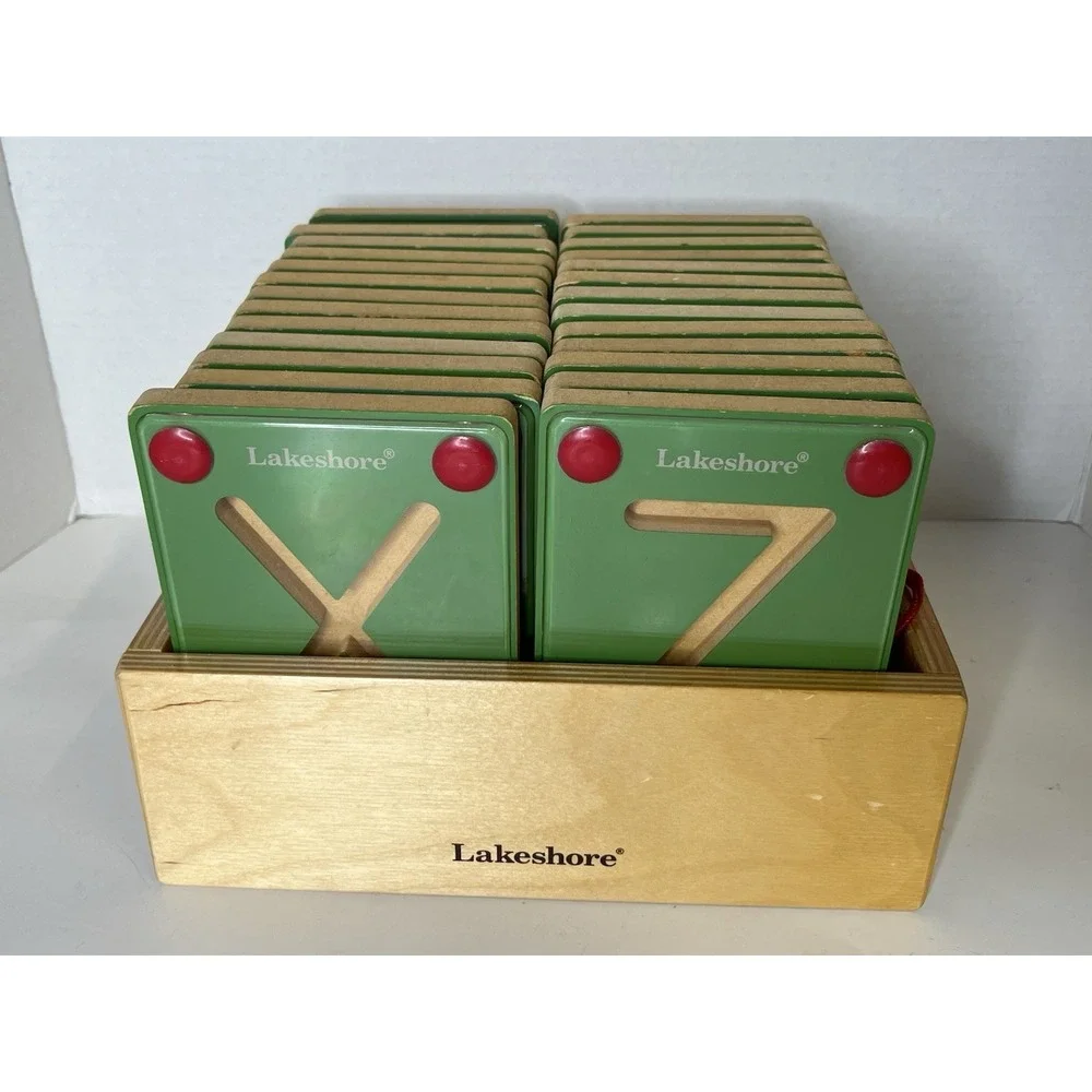 Lakeshore Learning Magnet Wood Alphabet Trace Letters Education ABC Uppercase